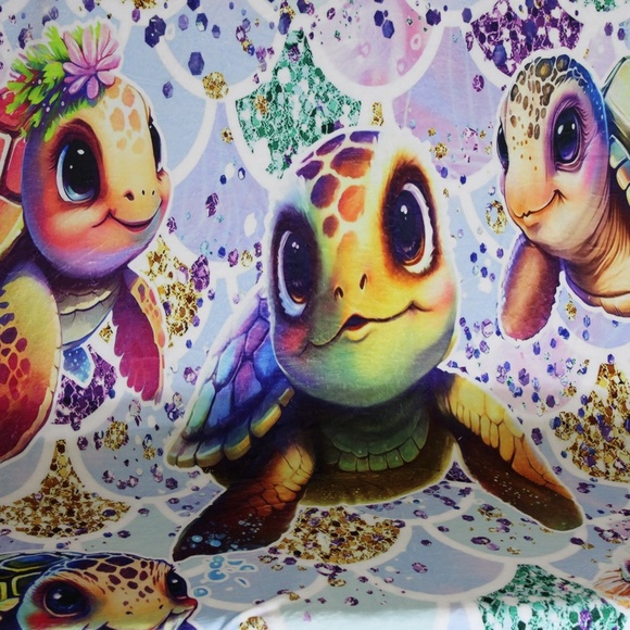 Sea Turtle Fleece Light‎ Weight Blanket Soft - Picture 2 of 3